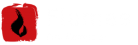 Flames Fire Company Desktop Logo light