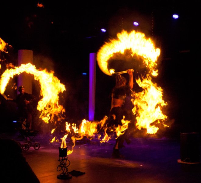 Abschlusseffekt Komet im Theater Reutlingen