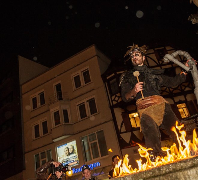 Auf dem Feuer-Brunnen!