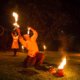 Feuerschlucken bei Feuershow in Hamm